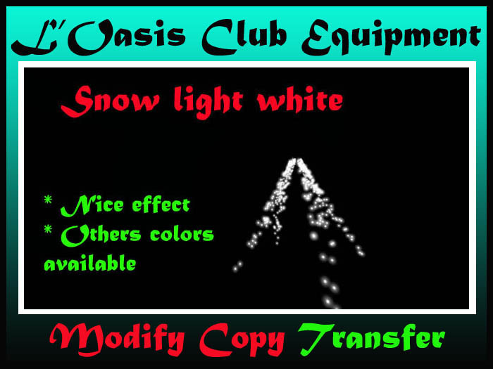 snow light white
