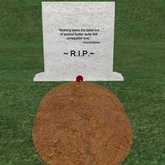 Verse 19, Enticing Designs 5 Prim Tapered Square Style Cement Tombstone Marker with Inscription, Grave, and Rose