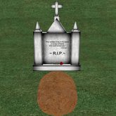 Verse 20, Enticing Designs 5 Prim Large Cross Top Style Marble Tombstone Marker with Inscription, Grave, and Rose