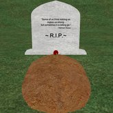Verse 21, Enticing Designs 5 Prim Rounded Arch Style Cement Tombstone Marker with Inscription, Grave, and Rose