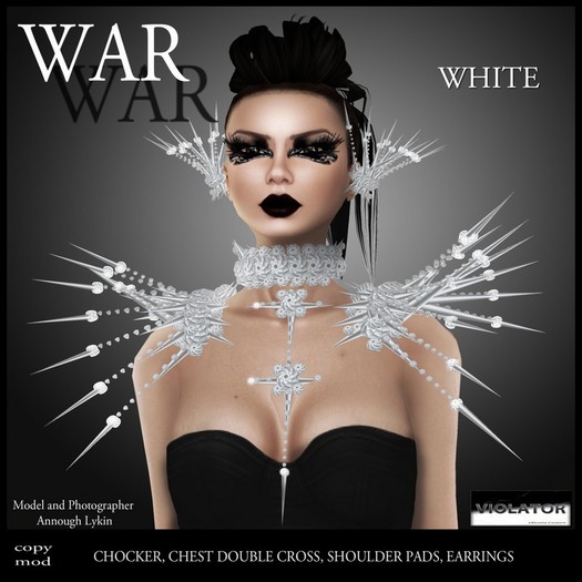 War - Jewelry Set - White / Violator