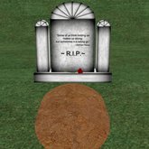 Verse 21, Enticing Designs 5 Prim Dome Top Style Marble Tombstone Marker with Inscription, Grave, and Rose