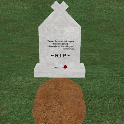 Verse 21, Enticing Designs 5 Prim Large Fancy Square Style Cement Tombstone Marker with Inscription, Grave, and Rose