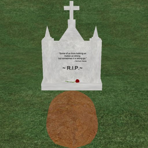 Verse 21, Enticing Designs 5 Prim Large Cross Top Style Cement Tombstone Marker with Inscription, Grave, and Rose