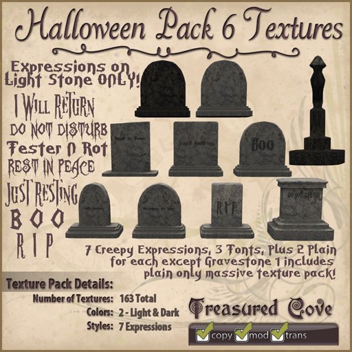 -TC- Halloween Pack 6 Textures Clearance Priced