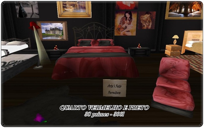 **QUARTO VERMELHO E PRETO**