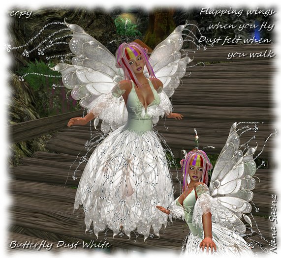 Butterfly dust white * Fairy outfit*