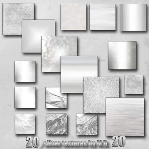 20 SILVER METAL TEXTURES FULL PERMISSION BY CASA DIABOLICA