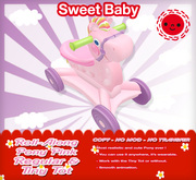 Sweet Baby - Roll-Along Pony Pink Regular & Tiny Tot