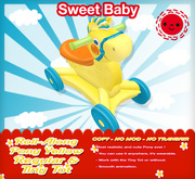 Sweet Baby - Roll-Along Pony Yellow Regular & Tiny Tot