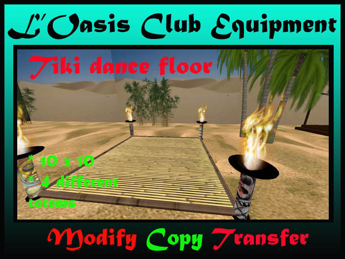 tiki dance floor 10x10