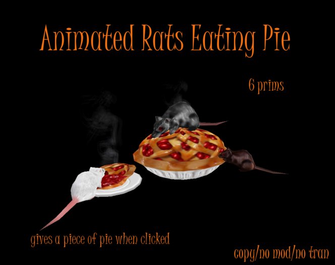 Animated Rats Eating Pie