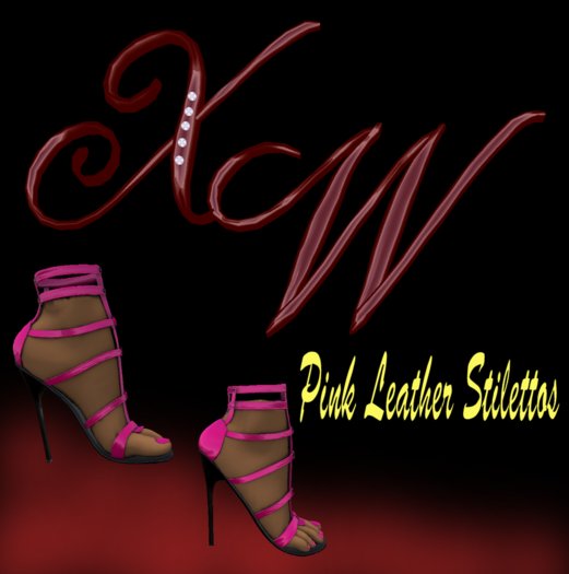 Pink Leather Stiletto (boxed)