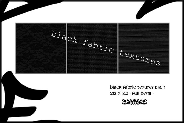 black fabric textures