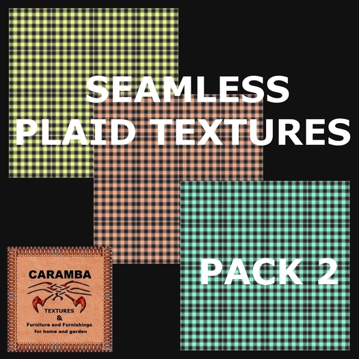 Seamless plaid textures - pack 2