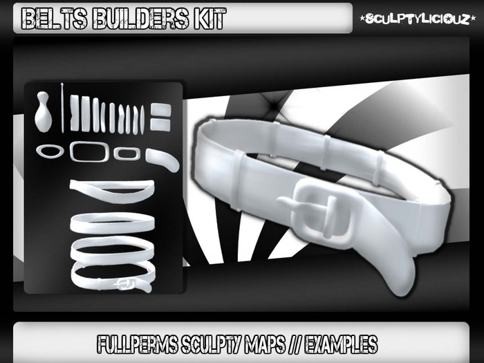 [ Body Adepted ] Belt Builders Kit // 20 Sculpt Maps