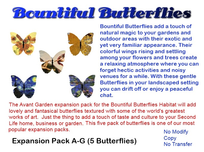 Bountiful Butterflies AVANT GARDEN PACK