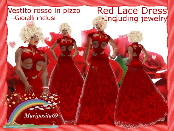 Red Lace  Dress