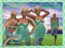 Jeans and Green Blouse(Jeans e maglietta verde)