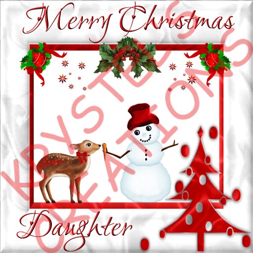 XMD4 Merry Christmas Daughter (Wear Me)