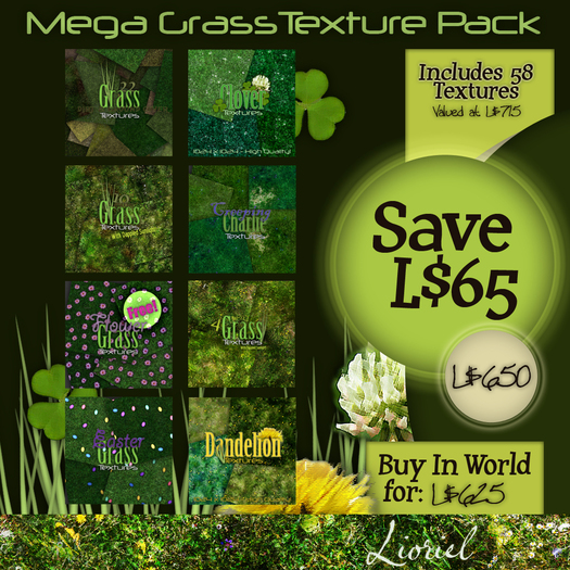 Mega Grass Texture Pack - 58 Textures!