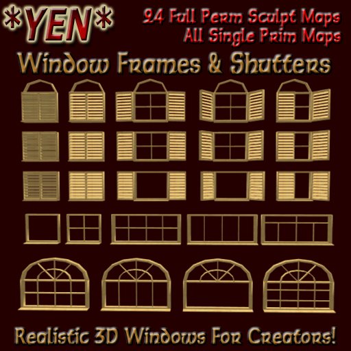 *YEN* Window Frames & Shutters (Boxed)