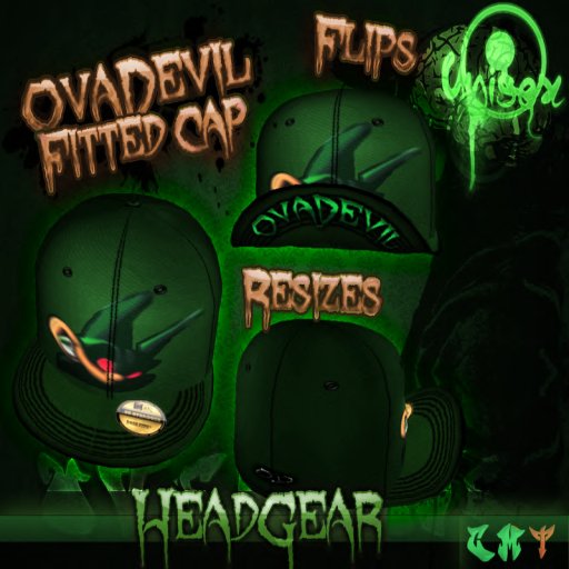 [OD]- OvaDevil Fitted Cap - Green 