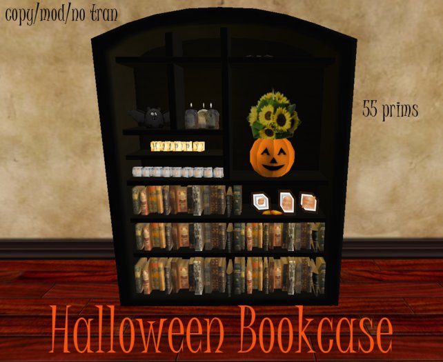 Halloween Bookcase