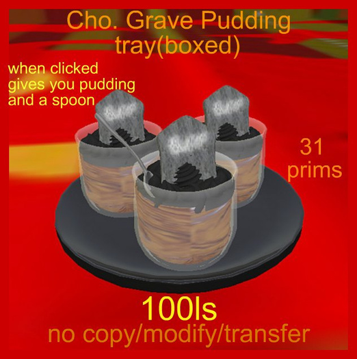 Cho. Grave Pudding tray(boxed)