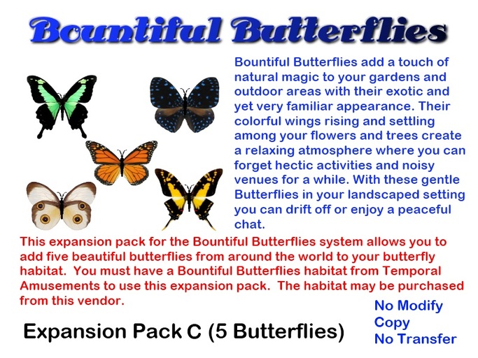 Bountiful Butterflies PACK C