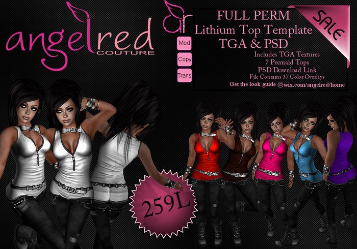 AngelRED - FULL PERM Lithium Top Template