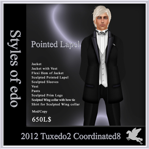 2012 Tuxedo2, Coordinated8, Styles of edo