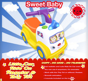 Sweet Baby - Little Car Ride On Regular & Tiny Tot "Yellow"