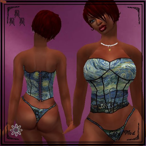 ~D~ Daisy Starry Night Corset (PG)