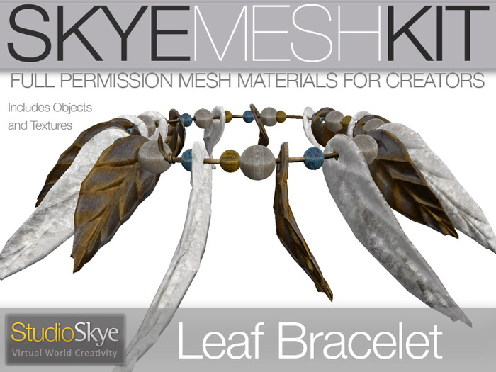 Skye MESH Kit - Full Perms Leaf Bracelet Jewelry Kit 