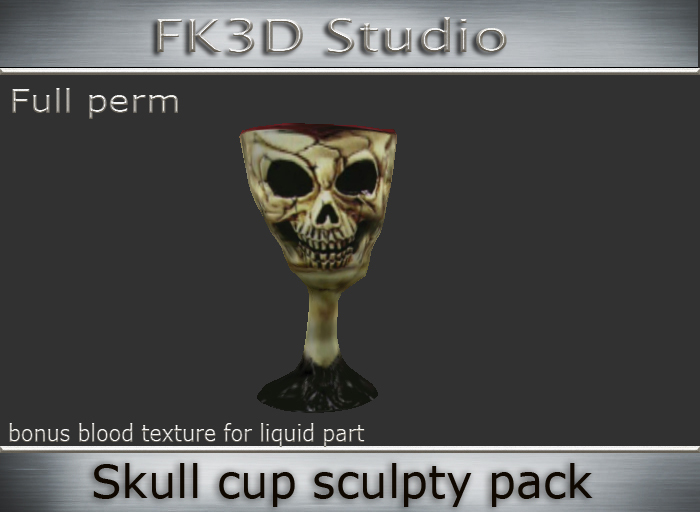 FK3D Skull cup  pack