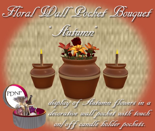PDN: FLORAL WALL POCKET BOUQUET "AUTUMN" BOX