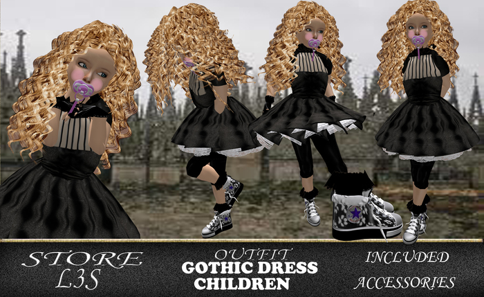 [ L3S ] GOTHIC DRESS CHILDREN