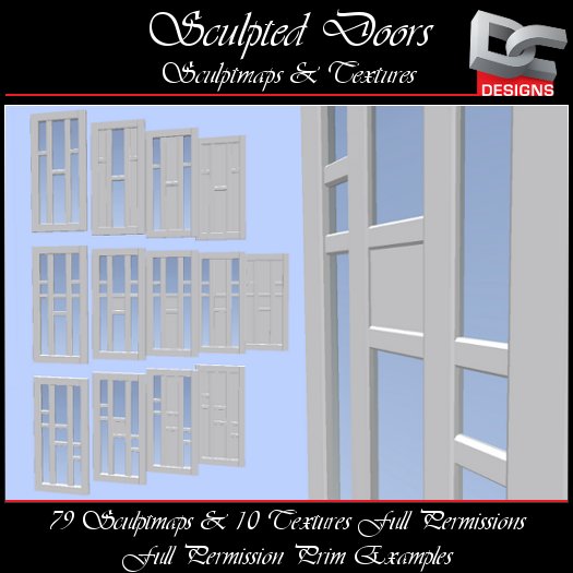 DC Designs FP Sculpted Doors Package - Demo prims