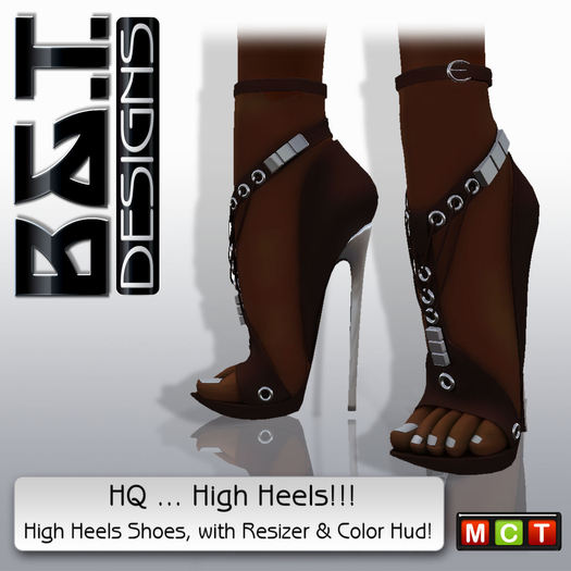 :.<B&T>.: Huan High Heels Brown