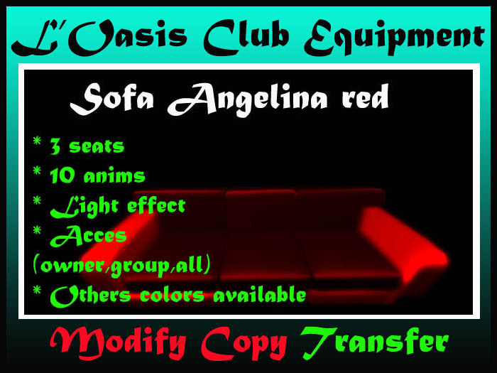 sofa angelina red