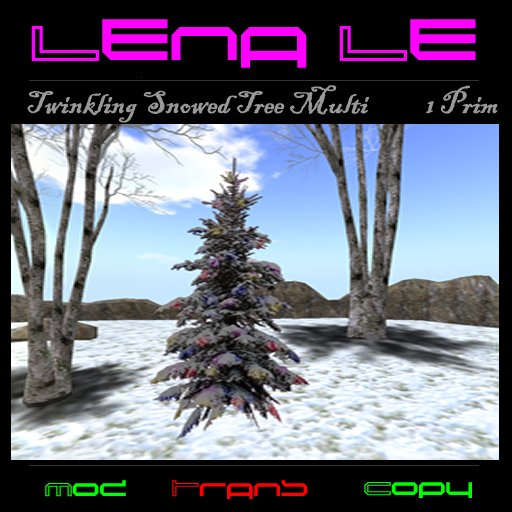 Twinkling Snowed Tree Multi 1 Prim