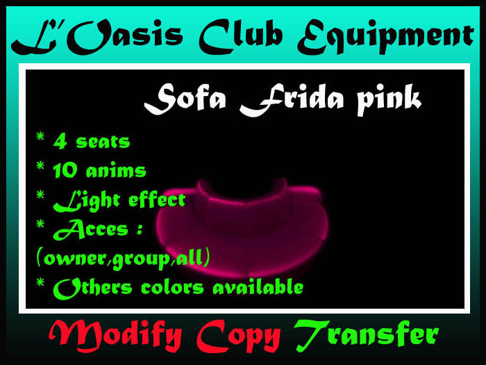 sofa frida pink