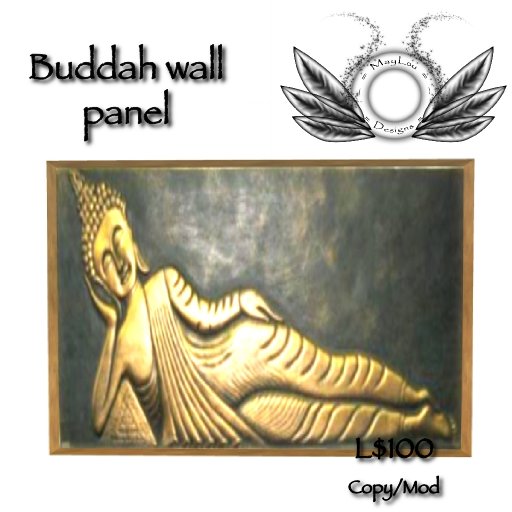 Buddha wall panel - Reclining
