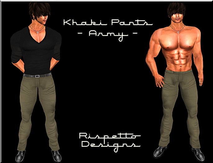 Rispetto Designs - Casual Khaki Pants - Army