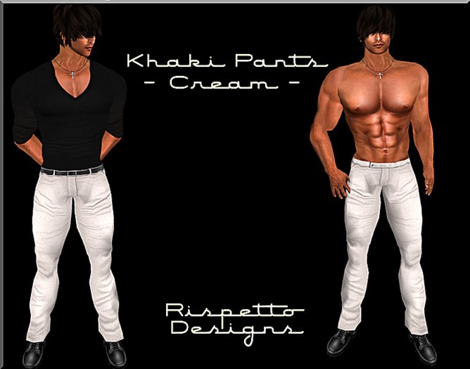 Rispetto Designs - Casual Slacks - Cream/Ivory