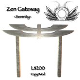 Zen gateway - Serenity - White ornate marble