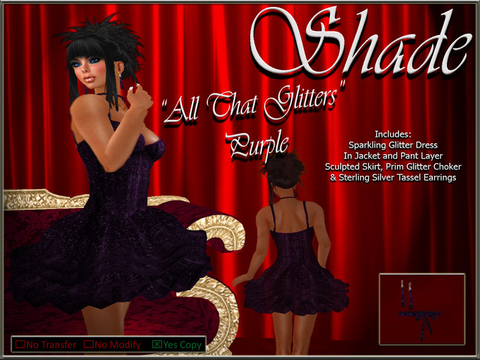 !SHADE! "All That Glitters" Purple