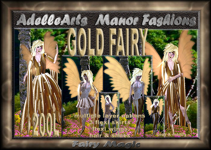 AdelleArts Gold Fairy Outfit