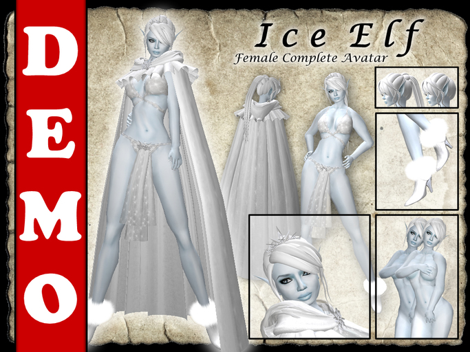 DEMO * Ice Elf * Female Complete Avatar
